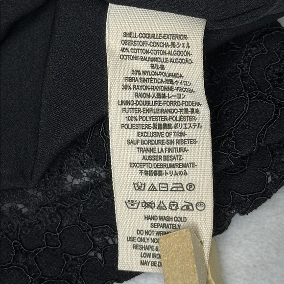 Free People Lovely in Lace Elegant Black Lace Dress Medium - Picture 15 of 15